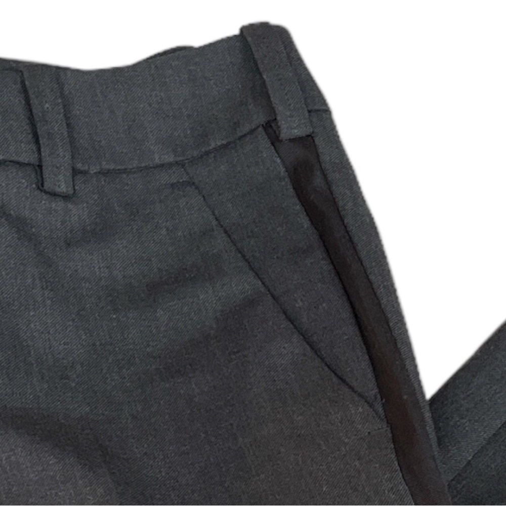 Zadig & Voltaire Side Stripe Posh Anthra Dress Cropped Pants Dark Gray XSmall - Picture 4 of 8